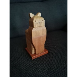 Silent Cat - karakuri puzzle box by Kakuda