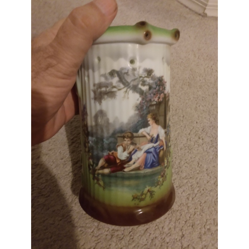 Vintage Victorian Couple Gerold Porzellan Puzzle Mug