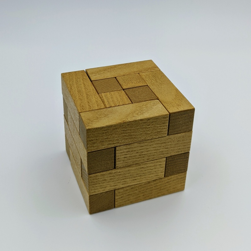 Spiral Cube 1 - designed by Tom Jolly and crafted by Brian Menold