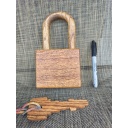 Not a  Giant Wood Puzzle Lock....Just a Giant Wood Padlock!