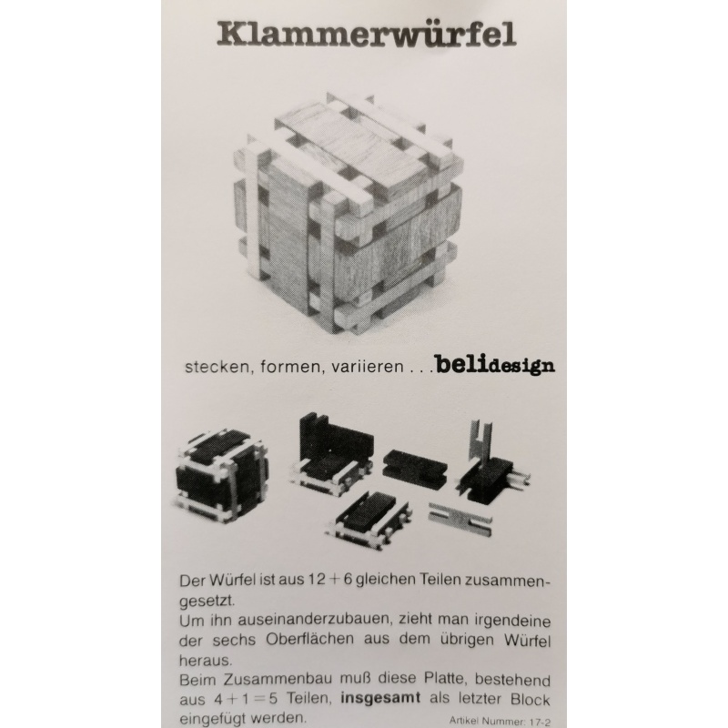 Klammerwürfel by Beli design