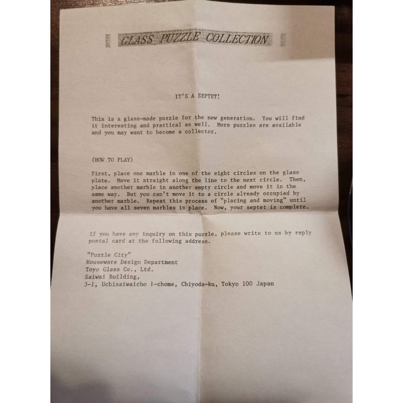 IT'S A SEPTET PZ-034-2500 by Toyo Glass