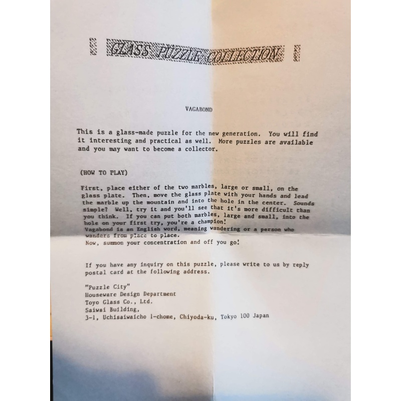 VAGABOND by Toyo Glass