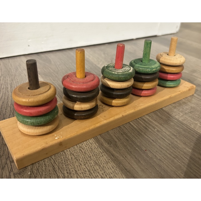 Vintage Original "Right On" Wood Puzzle Game SKOR-MOR