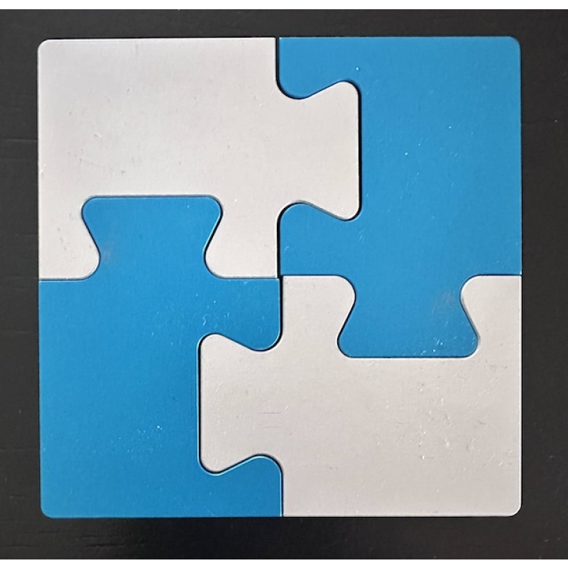 Wil Strijbos 4 Piece Metal Puzzle