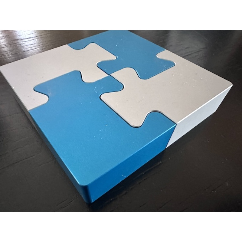 Wil Strijbos 4 Piece Metal Puzzle