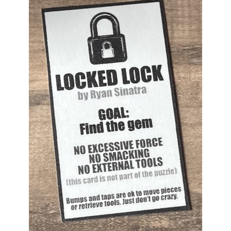 LOCKED LOCK by Ryan Sinatra