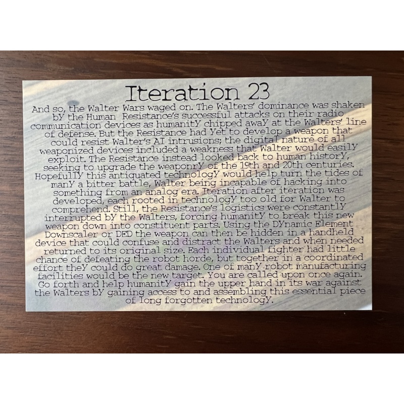 Iteration 23 (by DEDwood Crafts)