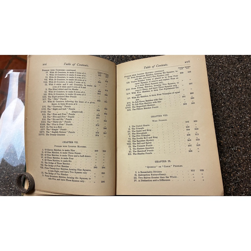 Puzzles Old and New by Professor Hoffman - VINTAGE ORIGINAL from 1893