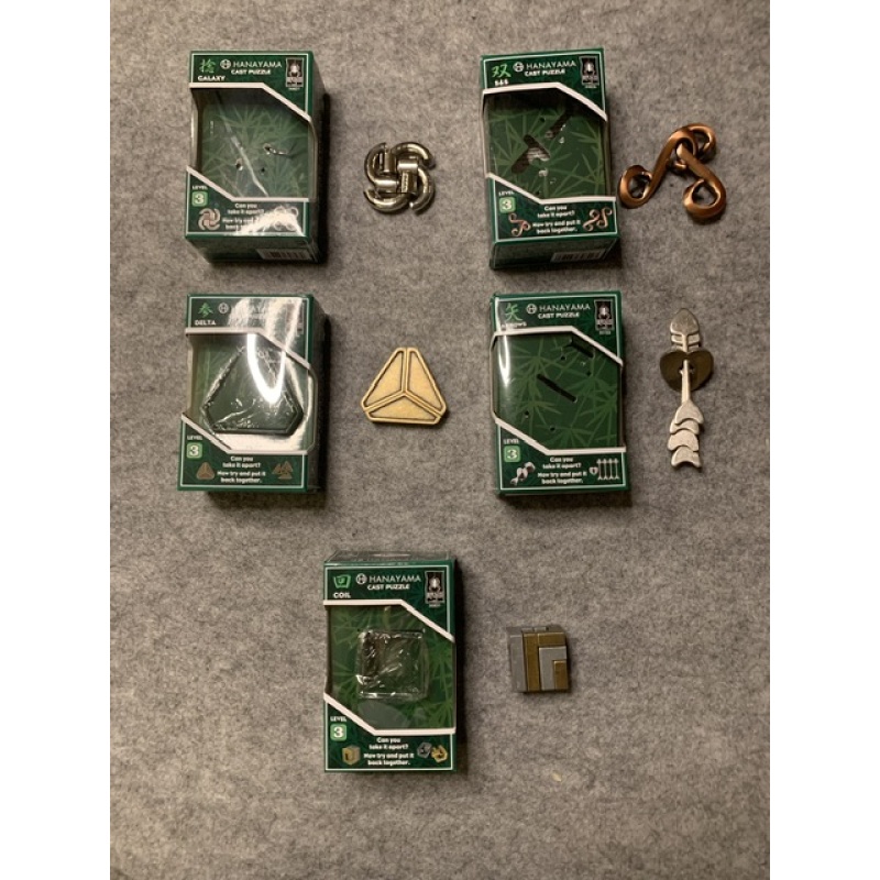 Hanayama/Huzzle Cast Puzzles - Level 3B Batch