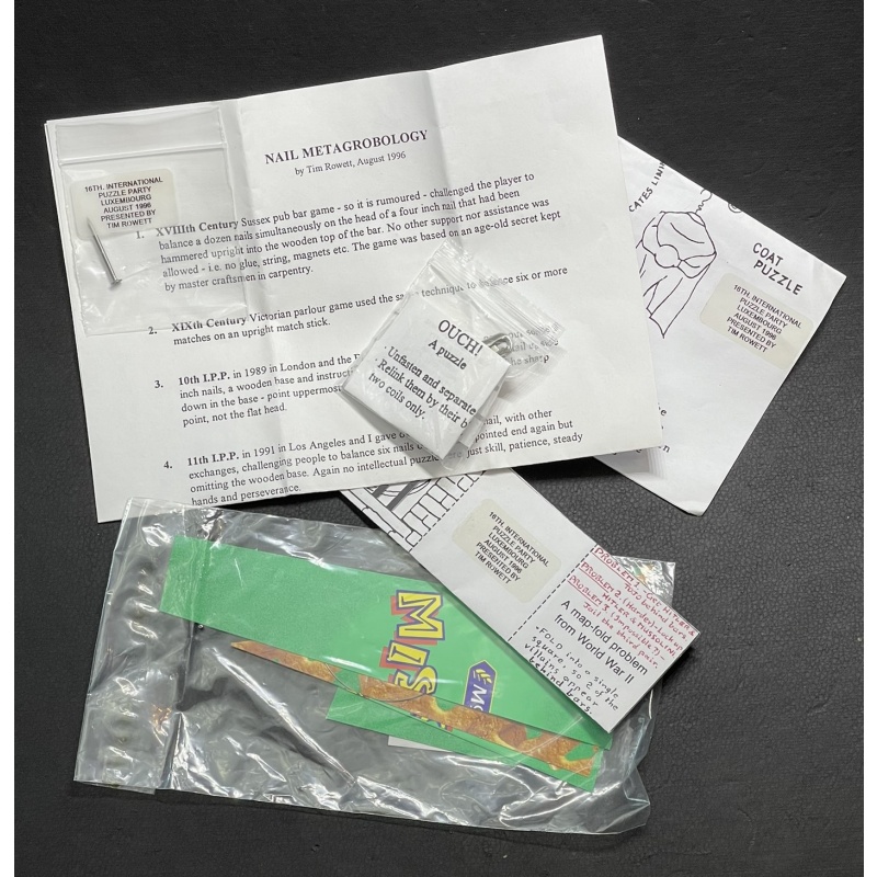 Selection of Puzzly Items from Tim Rowett of Grand Illusions