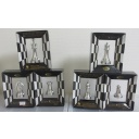 Complete set of 6 chess pieces made by Hanayama