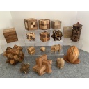 Wooden Burr & Assorted Puzzles Lot