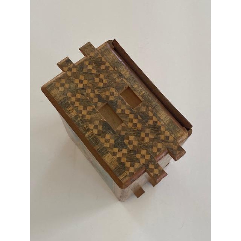 Vintage Japanese Puzzle Box 6 Sun 50 + Steps (See Details)