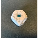 Stickman Golem Heart Puzzle limited white Howlite version (by Lewis Evans & Robert Yarger)