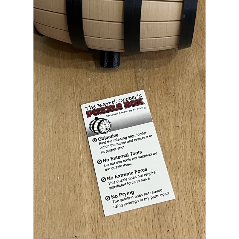 Barrel Cooper's Puzzle Box