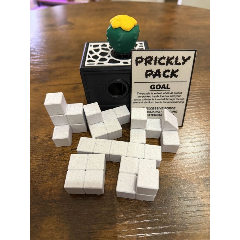 Prickly Pack - A Sequential Discovery Packing Puzzle