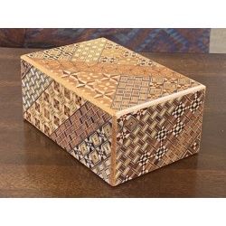  STUCK 5 Sun 35 + 1 Koyosegi Japanese Puzzle Box with 5 Yen coin