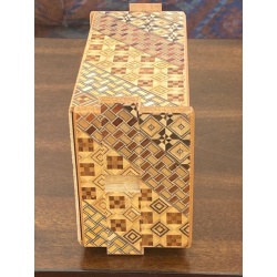  STUCK 5 Sun 35 + 1 Koyosegi Japanese Puzzle Box with 5 Yen coin