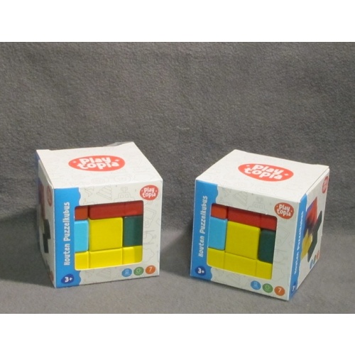two large sets of SOMA cubes (7x7x7 cm)