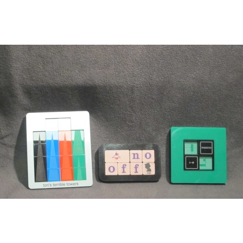 Two sliding piece puzzles designed and made by Ton Delsing (plus bonus!)