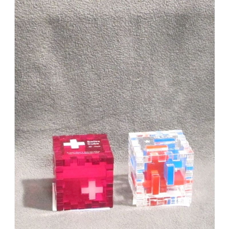 Swiss cube #2 & US cube by Jürg von Känel