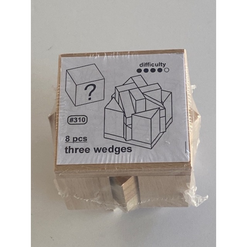 Three Wedges Packing Puzzle from the Czech Republic (8 Pieces) 4/5 Difficulty - Still Sealed!