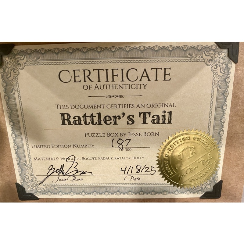 Jesse Born Rattler’s Tail #187/300 — Mint, Never Solved