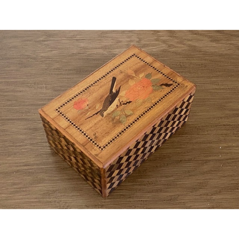 Vintage Sansui Zougan Japanese Puzzle Box 6 Sun 50 + Steps (See Details)