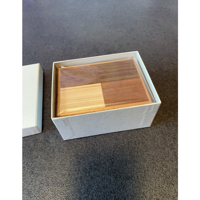 4-Compartment Box (4-wood design) by Hiroyuki Oka