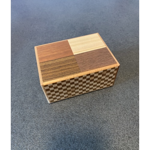 4-Compartment Box (4-wood design) by Hiroyuki Oka