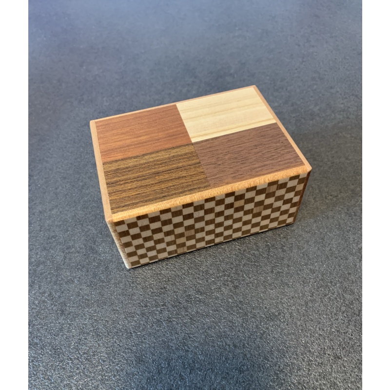 4-Compartment Box (4-wood design) by Hiroyuki Oka