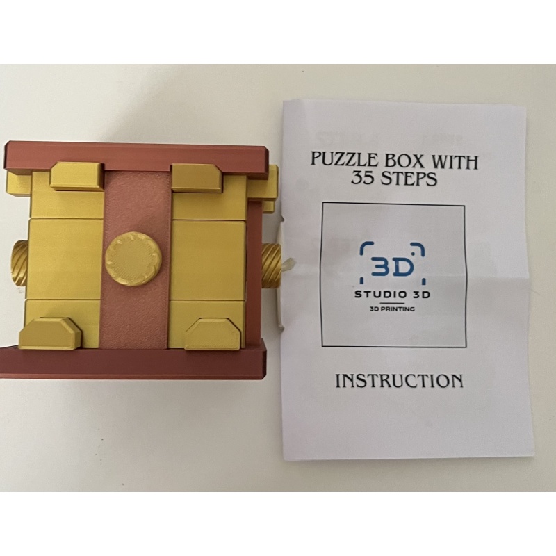 PUZZLE BOX WITH 35 STEPS - STUDIO 3D