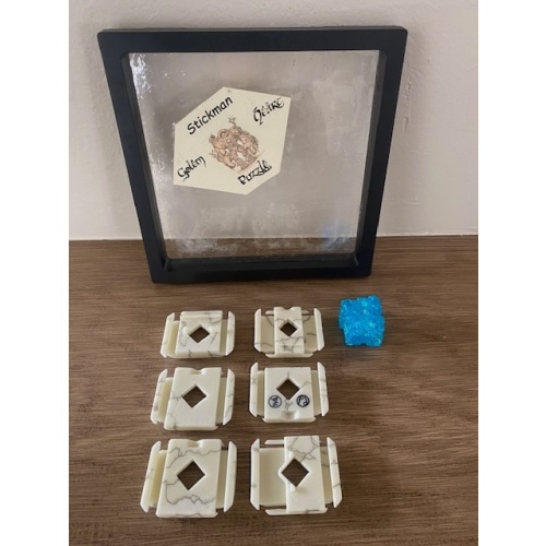 Stickman Golem Heart Puzzle ( Howlite Edition)
