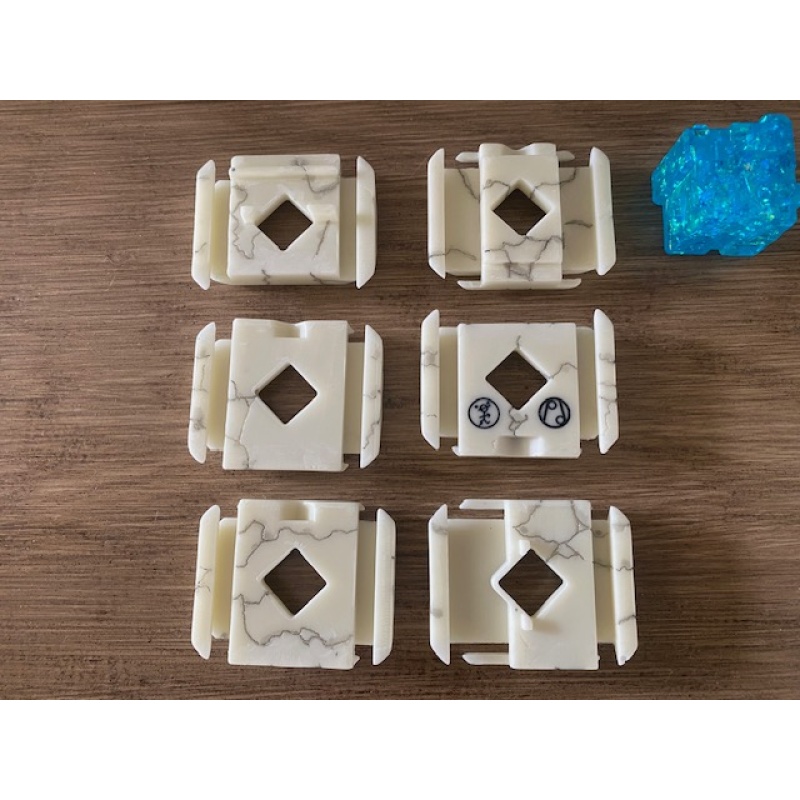 Stickman Golem Heart Puzzle ( Howlite Edition)