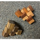 Impossible Triangle of Six Cubes and Coffin's Three Piece Block