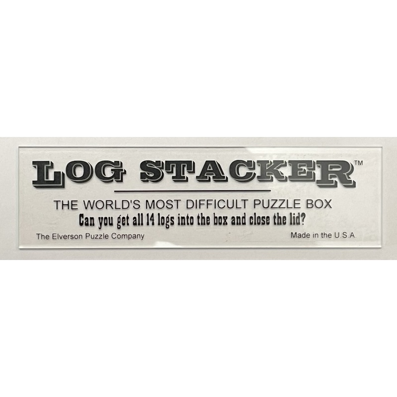 Log Stacker from Elverson Puzzle Co.