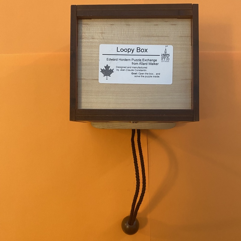 Loopy Box by Jean Claude Constantin, IPP35 (Ottawa, 2015) Exchange Puzzle