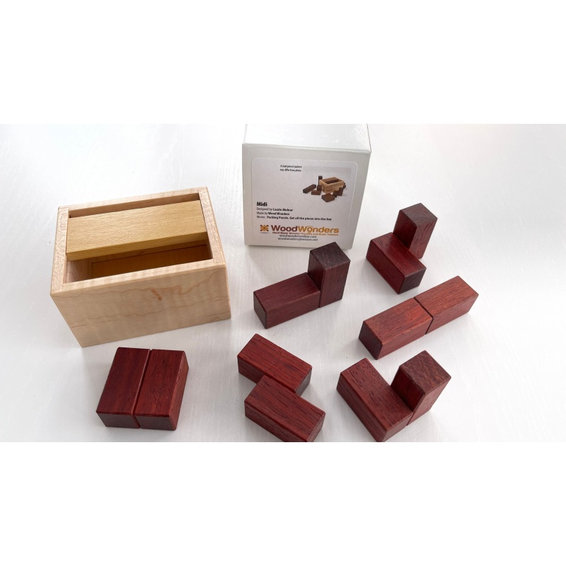 Midi [Wood Wonders Packing Puzzle] by Laszlo Molnar