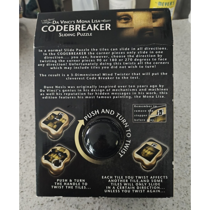 Code Breaker!  Da Vinci's Mona Lisa!   Clever and Unique Puzzle!