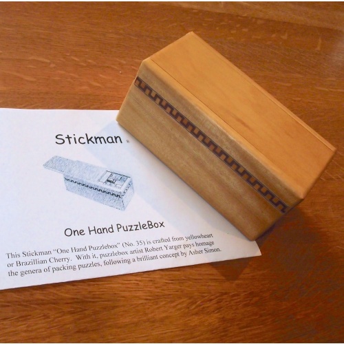 Stickman #35 One-Hand Puzzle Box by Robert Yarger