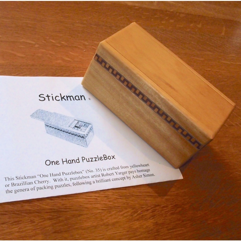 Stickman #35 One-Hand Puzzle Box by Robert Yarger
