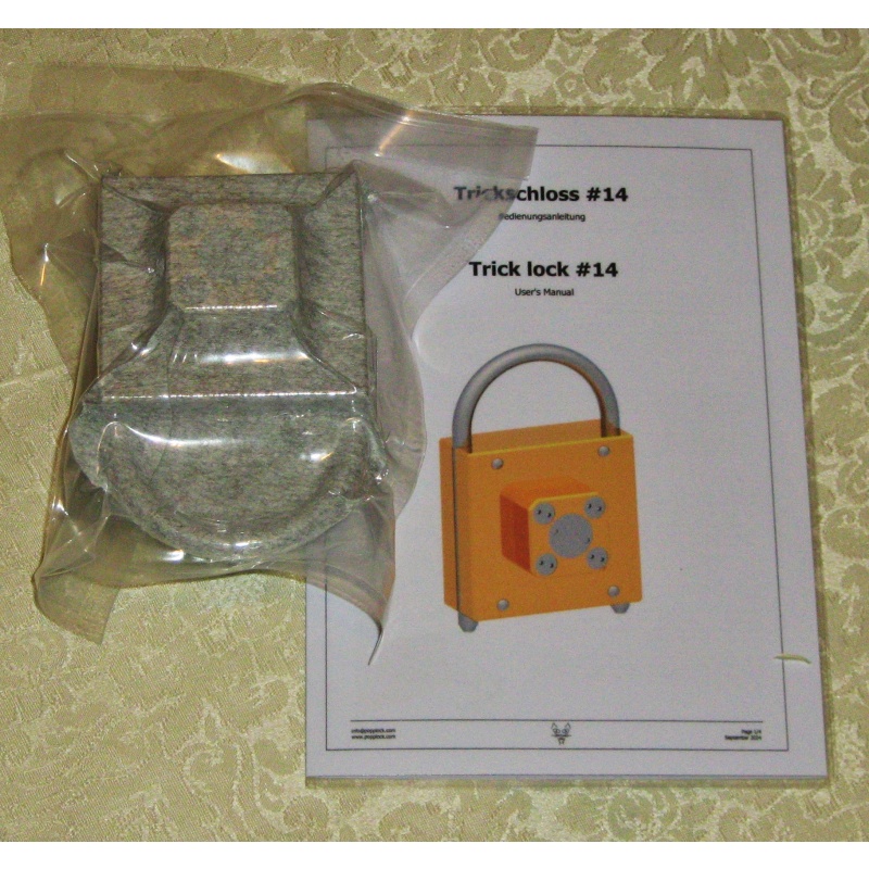 Popplock T14 lock puzzle by Rainer Popp