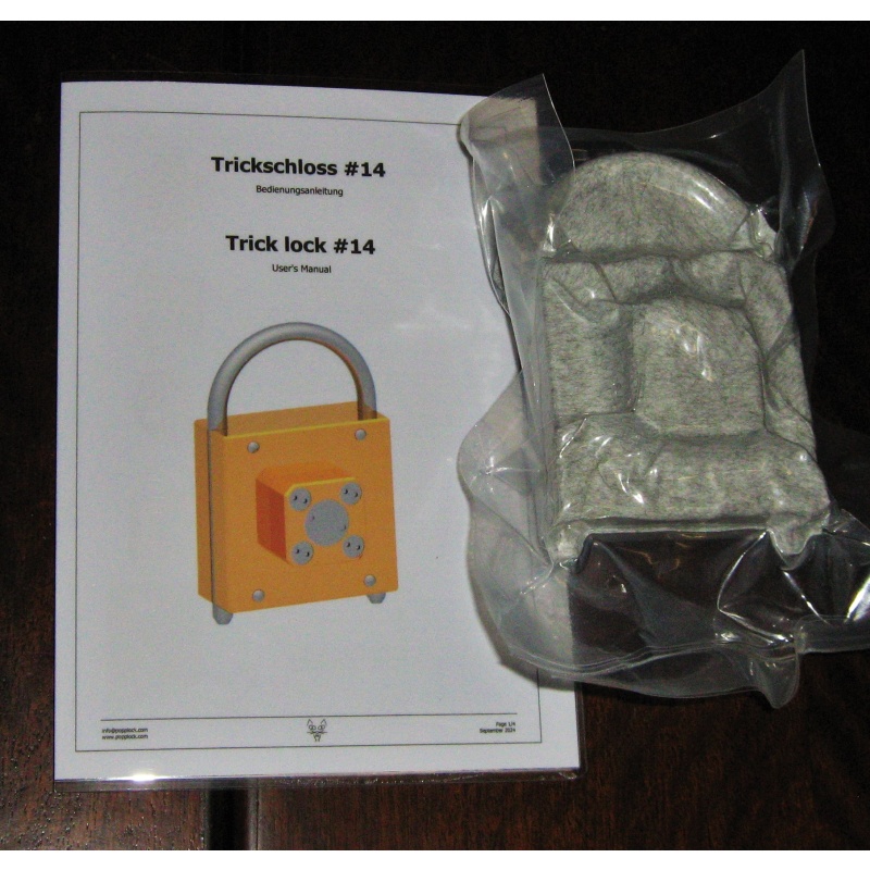 Popplock T14 lock puzzle by Rainer Popp