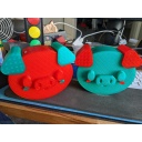 Oliver, a pig themed sequential discovery puzzle (GREEN)