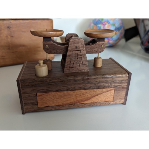 Balance Scale Karakuri Box by Tatsuo Miyamoto