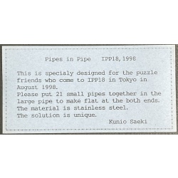 Pipes in Pipe by Kunio Saeki - RARE