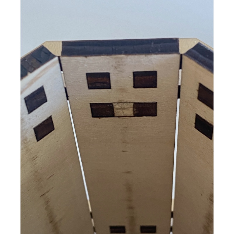 DAMAGED Solaris Wooden Maze Puzzle Box, Hidden Compartment