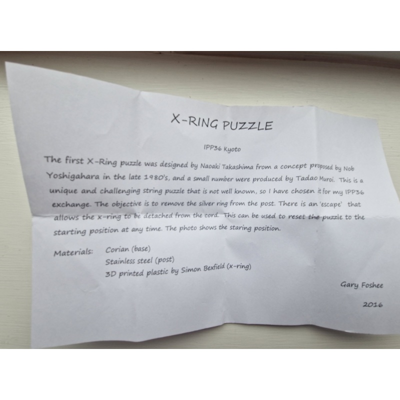X-Ring Puzzle (Gary Foshee)