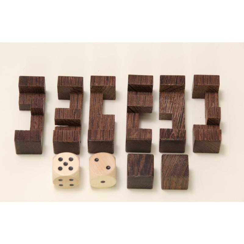 Clamped Cubes (Wenge, small)